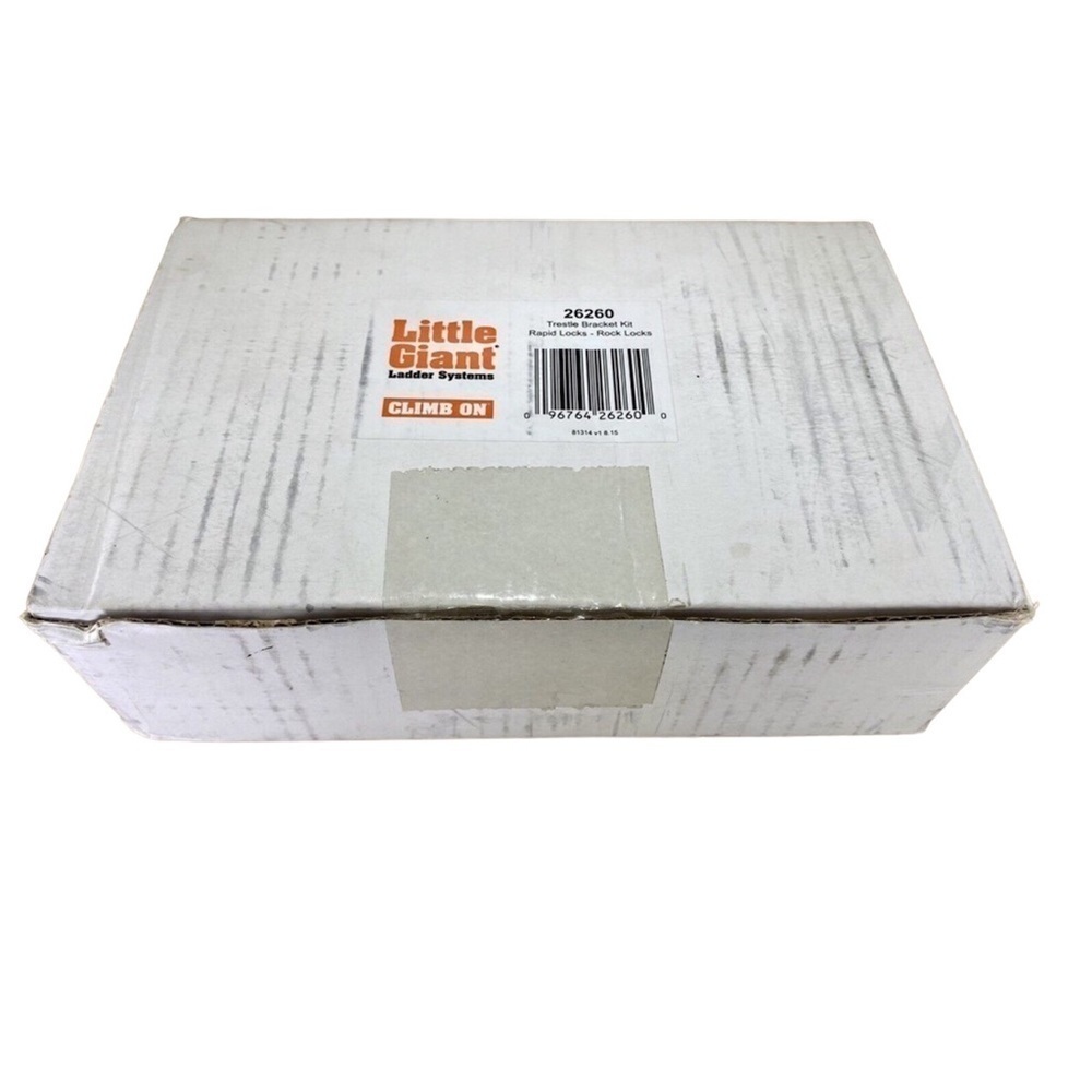 LITTLE GIANT Ladder System 26260 Trestle Bracket Kit Rapid Locks - Rock Locks